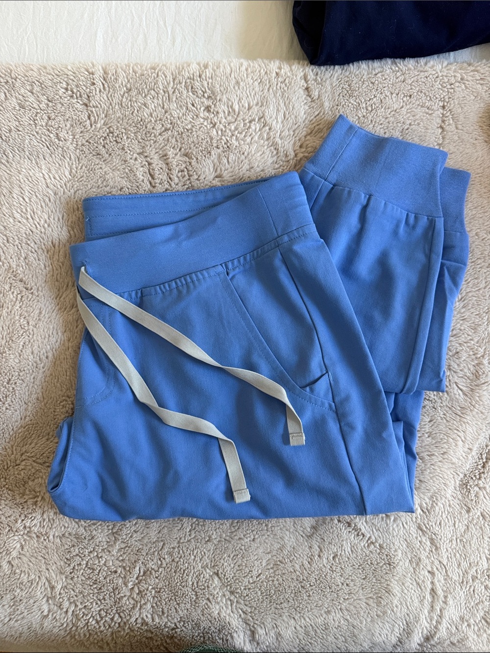 Figs Light Blue Drawstring Jogger Pants